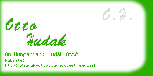 otto hudak business card
